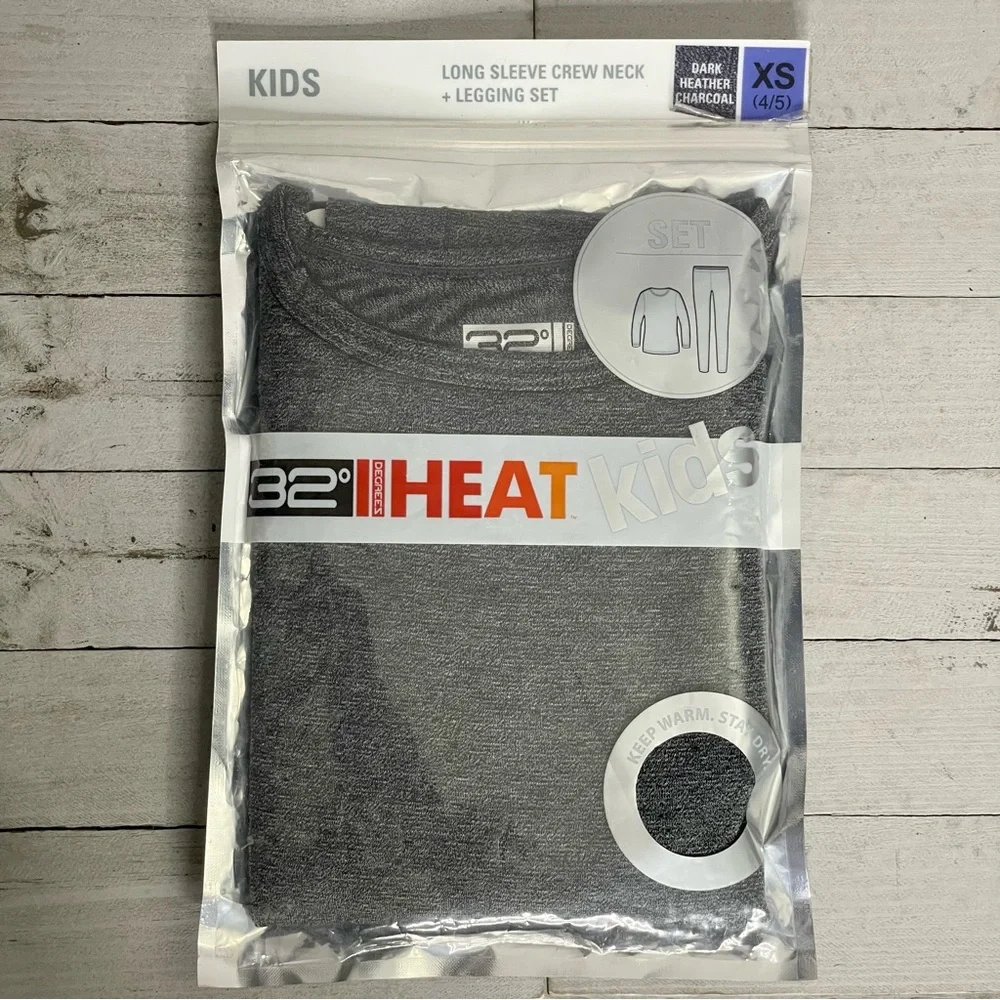 32° DEGREES HEAT KIDS Long Sleeve Crewneck and Legging Set Size XS 4/5